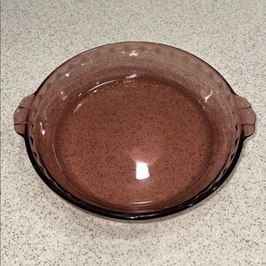 Pyrex Vintage Cranberry Pink 9.5" Pie
Dish Baking Plate